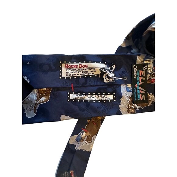 Elvis Presley by SuperBa hounddog tie 100% Italian Silk tie - Picture 2 of 5